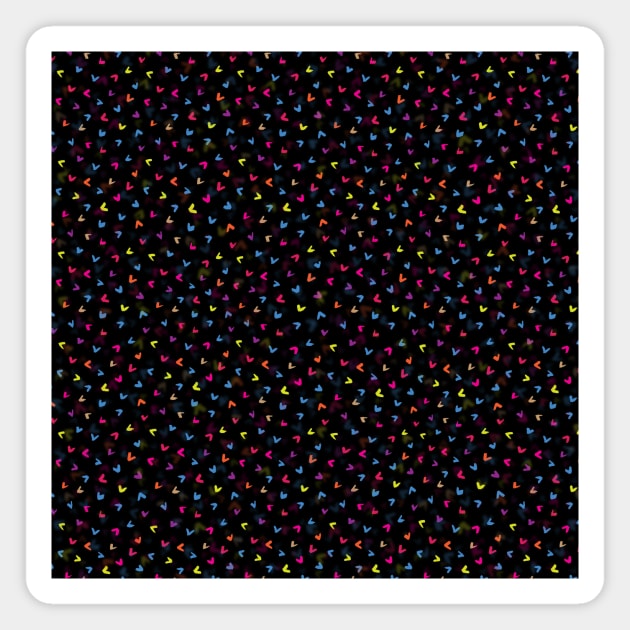 Black Rainbow V Pattern Magnet by Tobe_Fonseca